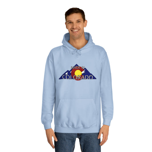 Made in Colorado Rocky Mountain Hoodie - Unisex Durable & Soft - Cozy Apparel for Outdoor Enthusiasts - Unique Colorado Souvenir