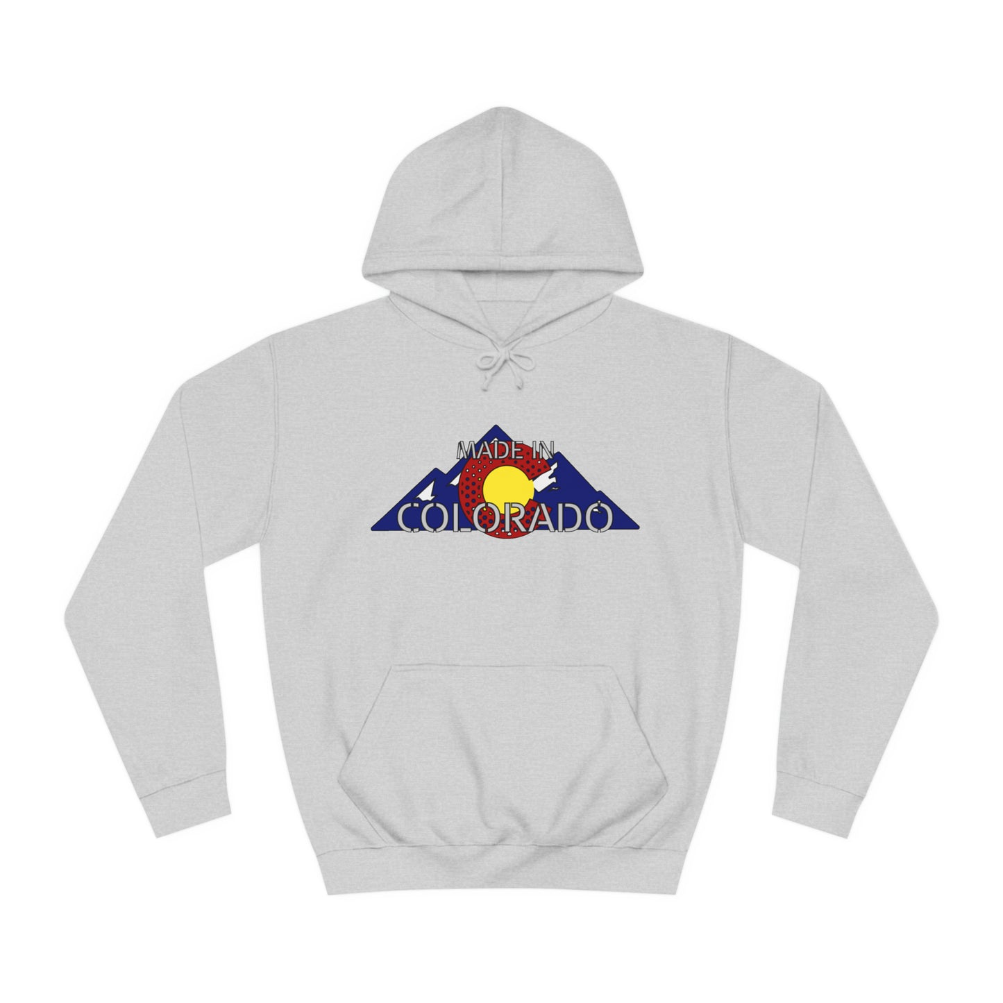 Made in Colorado Rocky Mountain Hoodie - Unisex Durable & Soft - Cozy Apparel for Outdoor Enthusiasts - Unique Colorado Souvenir