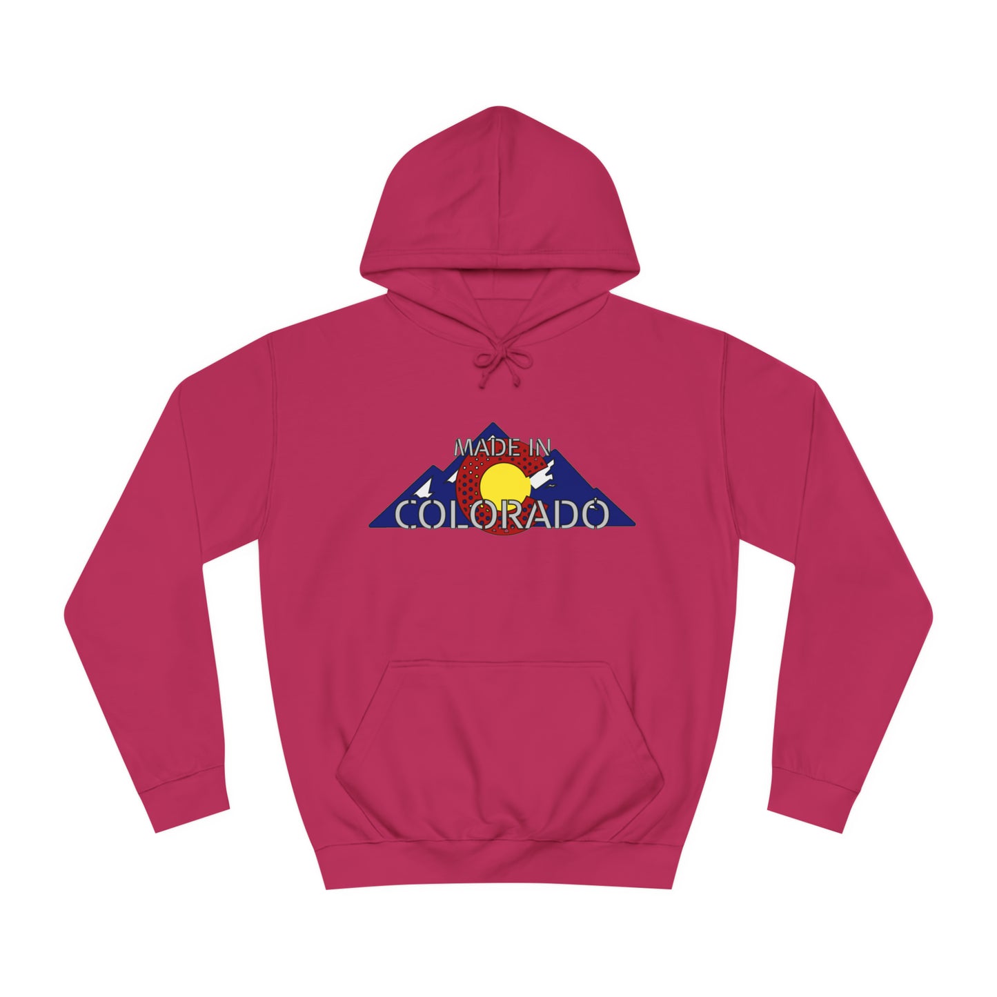 Made in Colorado Rocky Mountain Hoodie - Unisex Durable & Soft - Cozy Apparel for Outdoor Enthusiasts - Unique Colorado Souvenir