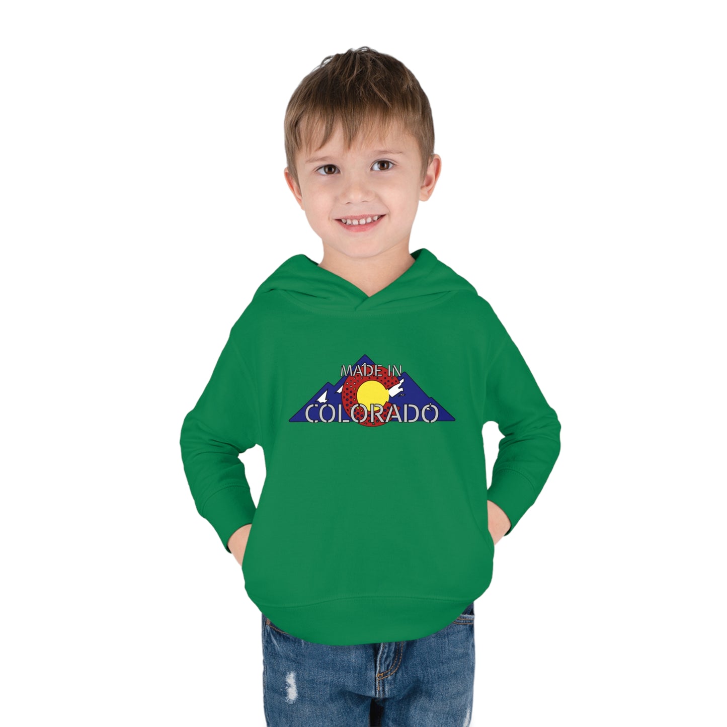 Made In Colorado Toddler Hoodie - Durable & Soft Playtime Apparel - Charming Colorado Souvenir for Tots