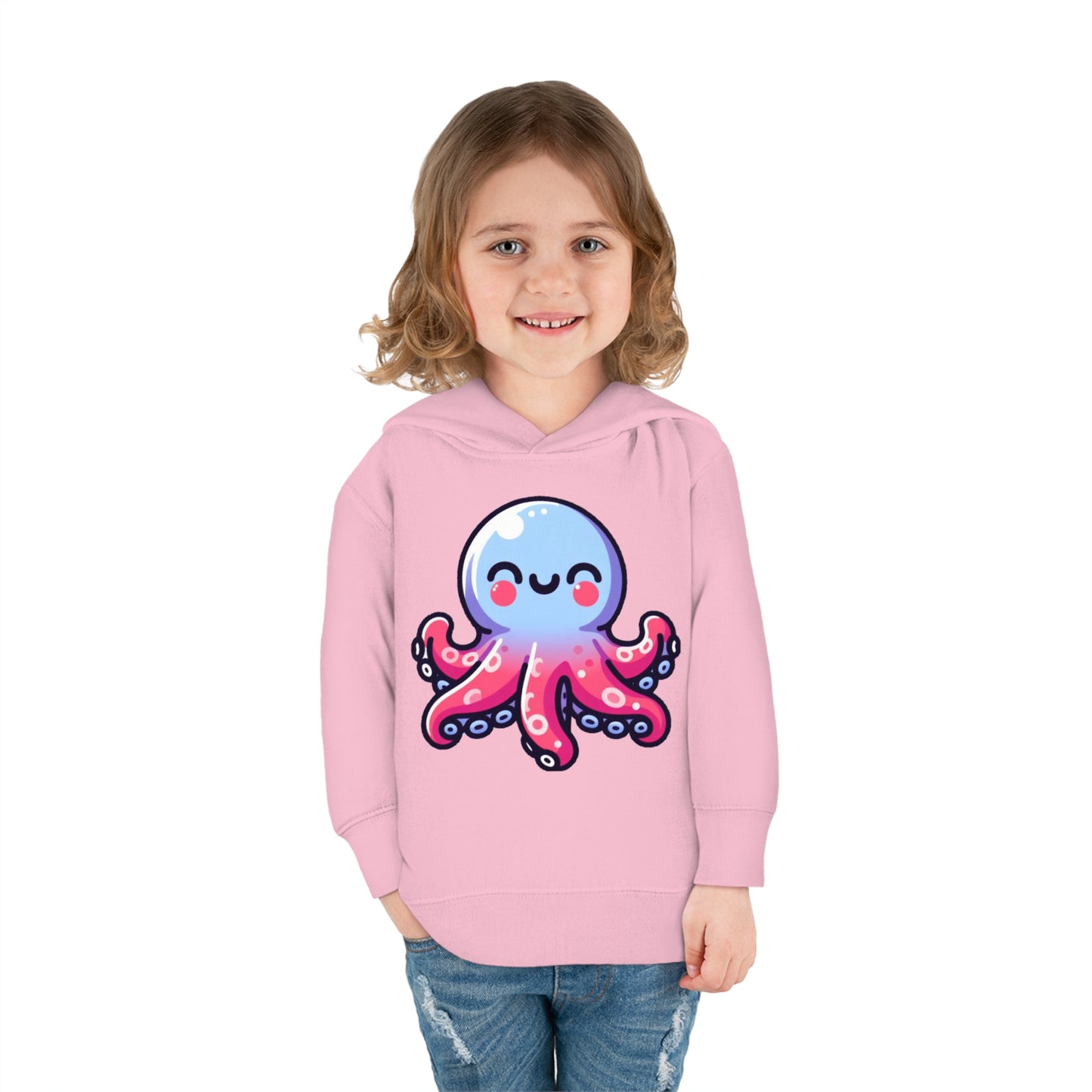 Ocean Paradise Toddler Hoodie with Inky - Durable & Soft Playtime Apparel - Charming Gift for Young Ocean Lovers