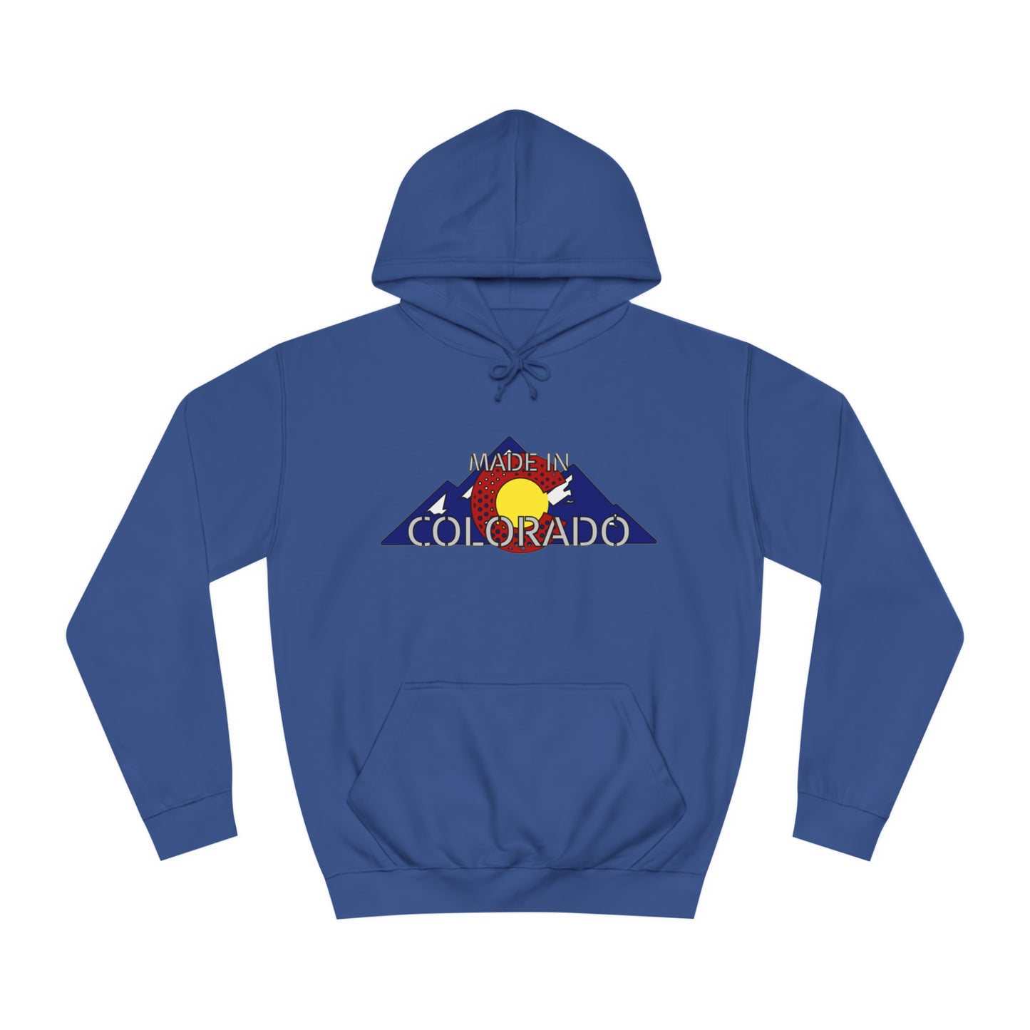 Made in Colorado Rocky Mountain Hoodie - Unisex Durable & Soft - Cozy Apparel for Outdoor Enthusiasts - Unique Colorado Souvenir