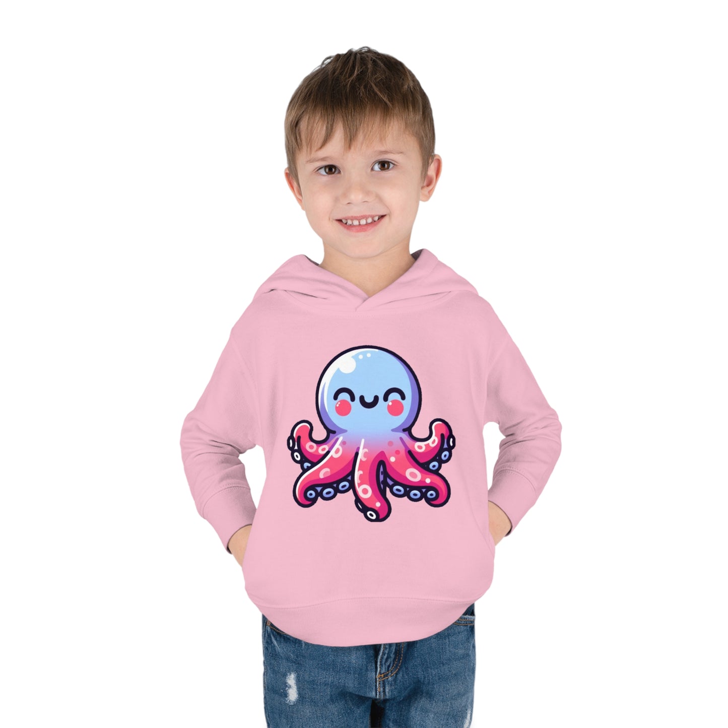 Ocean Paradise Toddler Hoodie with Inky - Durable & Soft Playtime Apparel - Charming Gift for Young Ocean Lovers