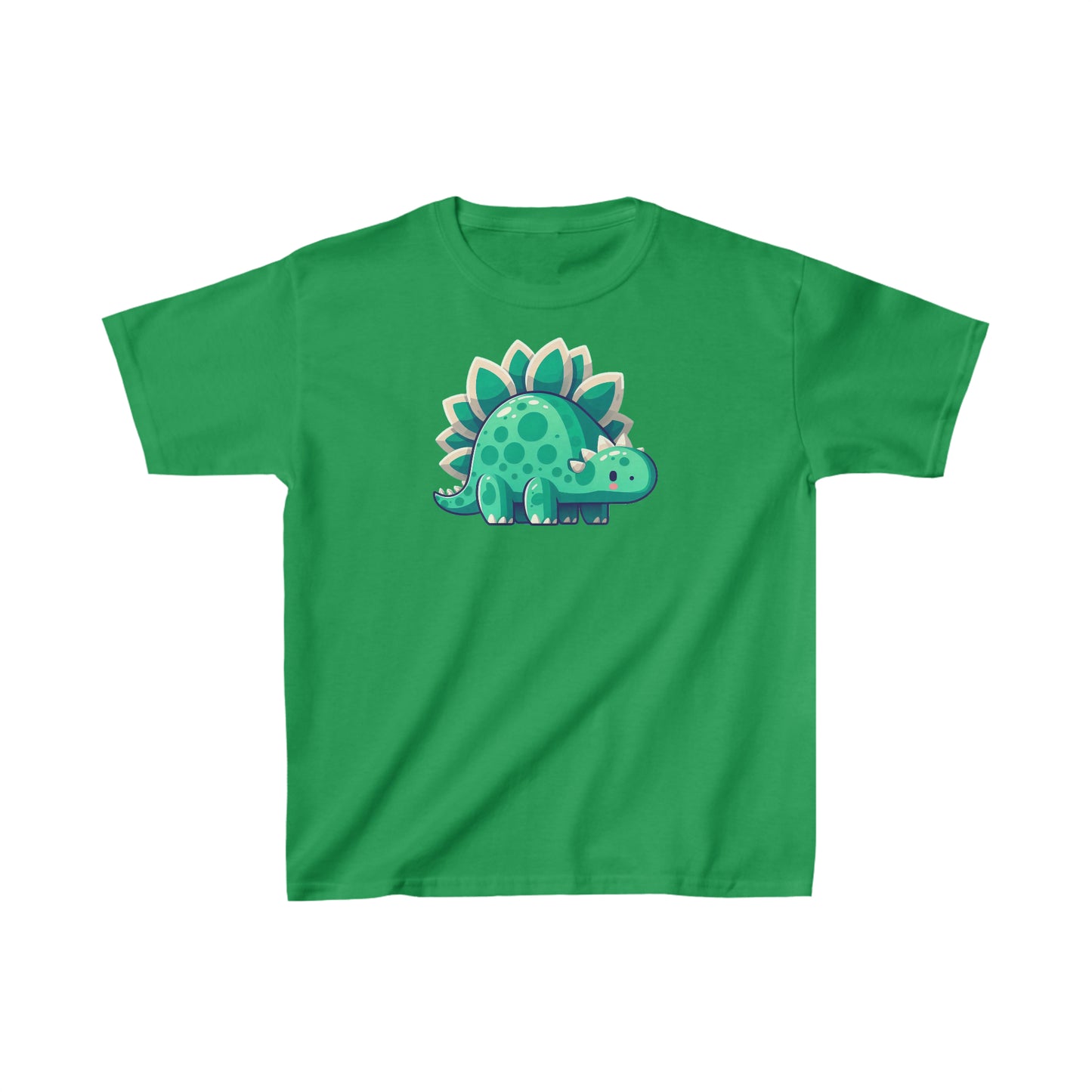 Cute Stegosaurus Graphic Kids' Cotton Tee - Penny the Dinosaur Design - Ethically Made Playwear - Unique Gift for Youngsters