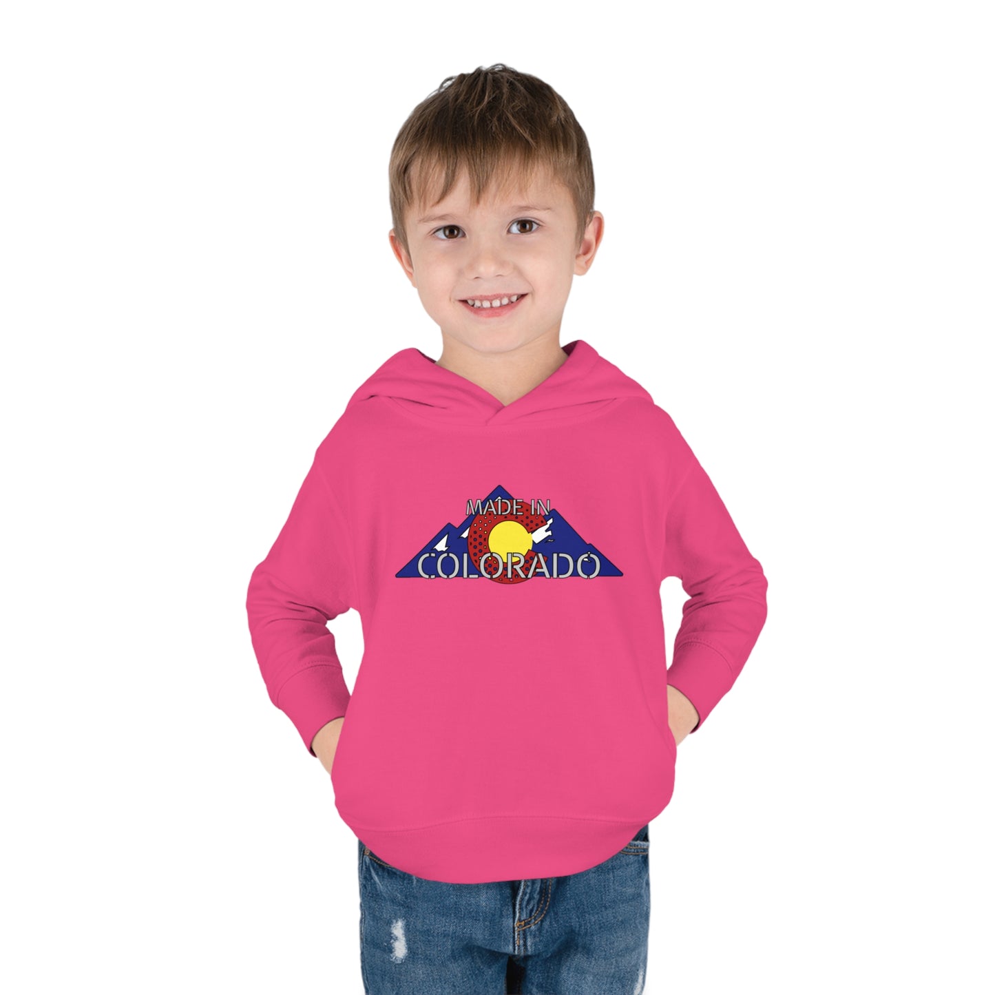 Made In Colorado Toddler Hoodie - Durable & Soft Playtime Apparel - Charming Colorado Souvenir for Tots