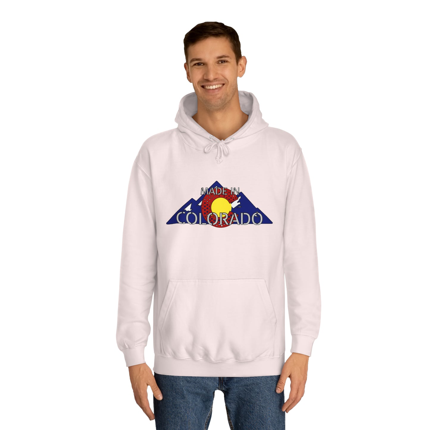 Made in Colorado Rocky Mountain Hoodie - Unisex Durable & Soft - Cozy Apparel for Outdoor Enthusiasts - Unique Colorado Souvenir