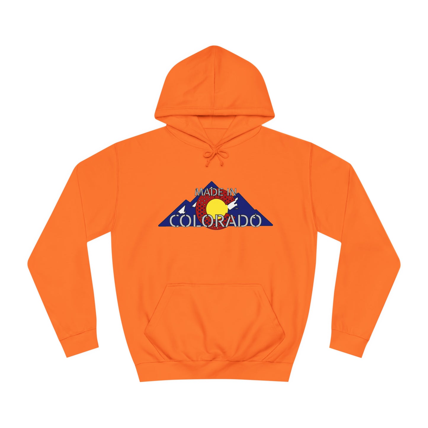 Made in Colorado Rocky Mountain Hoodie - Unisex Durable & Soft - Cozy Apparel for Outdoor Enthusiasts - Unique Colorado Souvenir