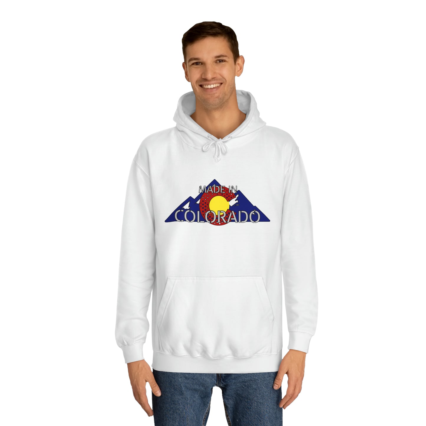 Made in Colorado Rocky Mountain Hoodie - Unisex Durable & Soft - Cozy Apparel for Outdoor Enthusiasts - Unique Colorado Souvenir