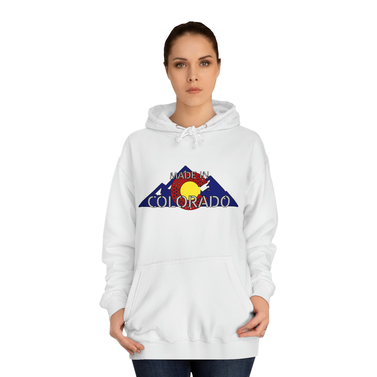 Made in Colorado Rocky Mountain Hoodie - Unisex Durable & Soft - Cozy Apparel for Outdoor Enthusiasts - Unique Colorado Souvenir